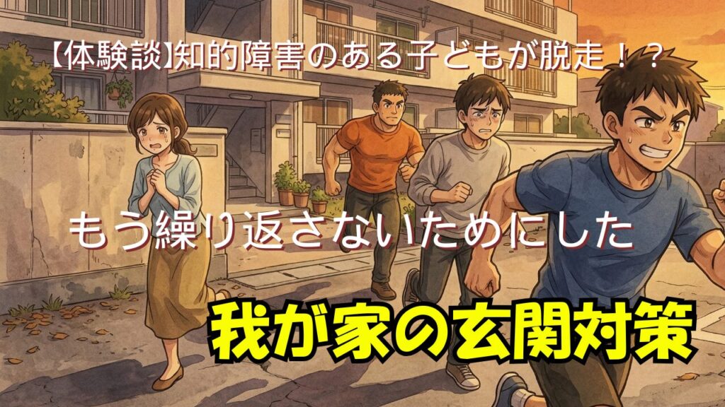 子どもを必死で探す家族