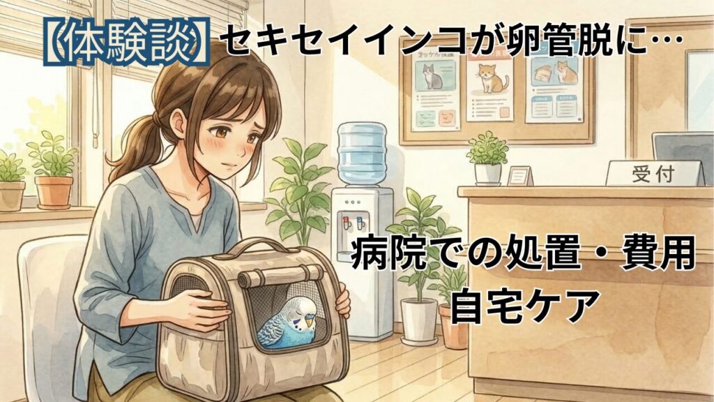 動物病院の待合室で過ごす飼い主とペット